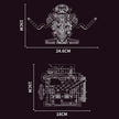 Motorised Hot Rod V8 Engine 664pcs