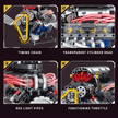 Motorised Hot Rod V8 Engine 664pcs