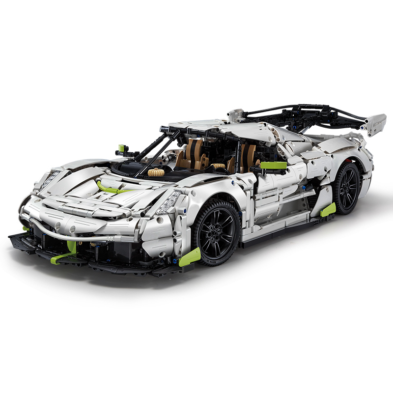 CADA-C61048 1:8 Sports Car Koenigsegg Jesko Fantasma Building Block Set 4346pcs Adult Collector Collectible Model Kit