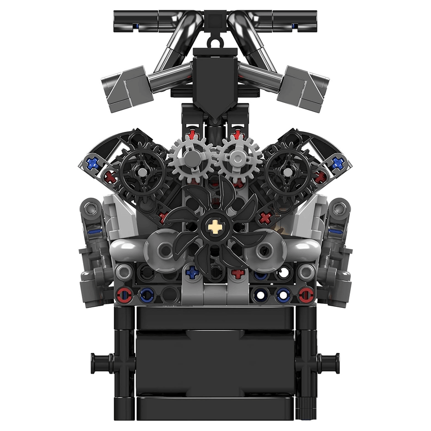 Motorised British Luxury V12 Engine 732pcs