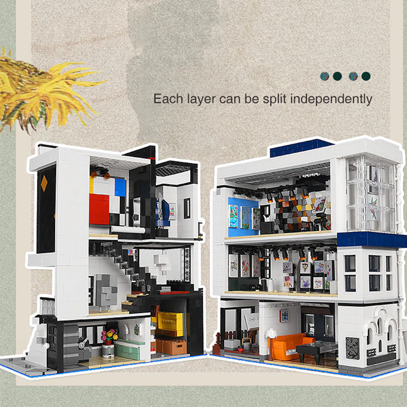 Panoramic Art Gallery building block 3535pcs