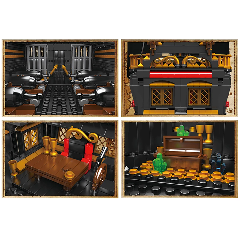 13083 Gull Pirate Ship 1288pcs