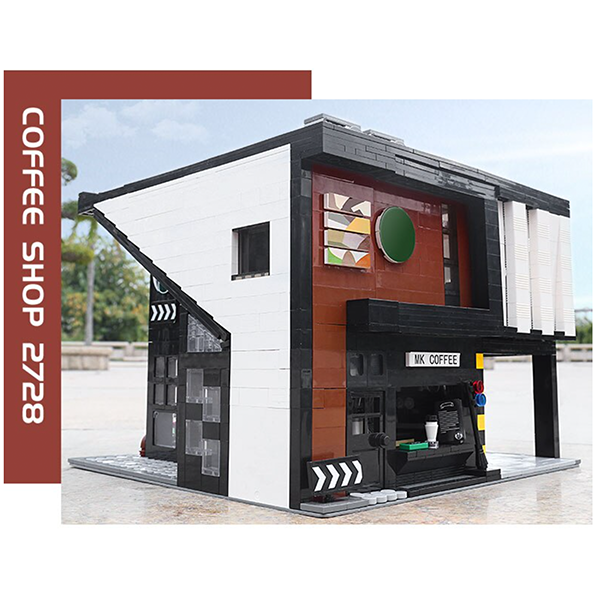 European Modern Cafe  building block 2727pcs