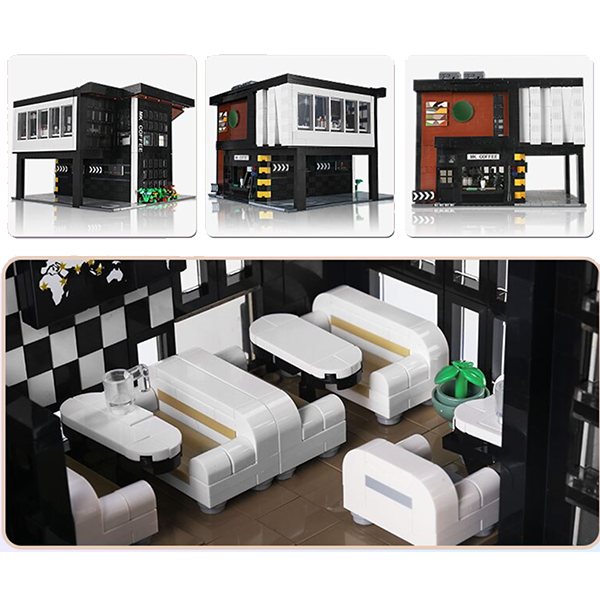 European Modern Cafe  building block 2727pcs