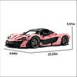 TGL-42172 1:8 Sports Car McLaren P1 Custom Pink Building Block Set 3895pcs Adult Collector Collectible Model Kit