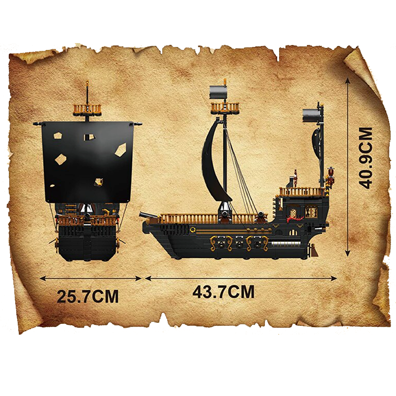13083 Gull Pirate Ship 1288pcs