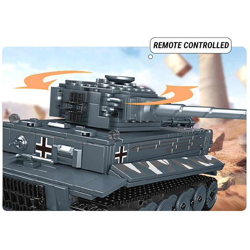 20014 Remote Controlled Tiger Tank 850pcs