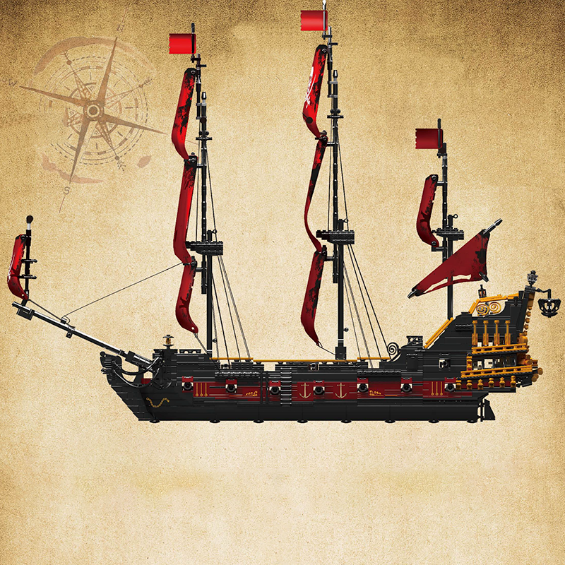 13109 Queen Anne’s Revenge 18th Century Pirate Ship 3251pcs