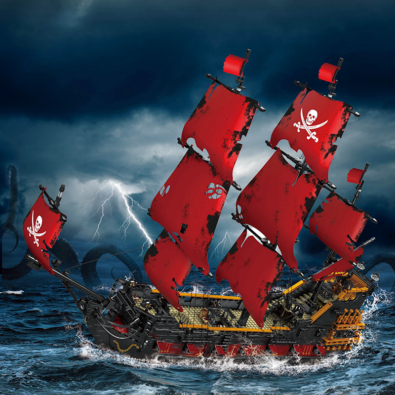 13109 Queen Anne’s Revenge 18th Century Pirate Ship 3251pcs