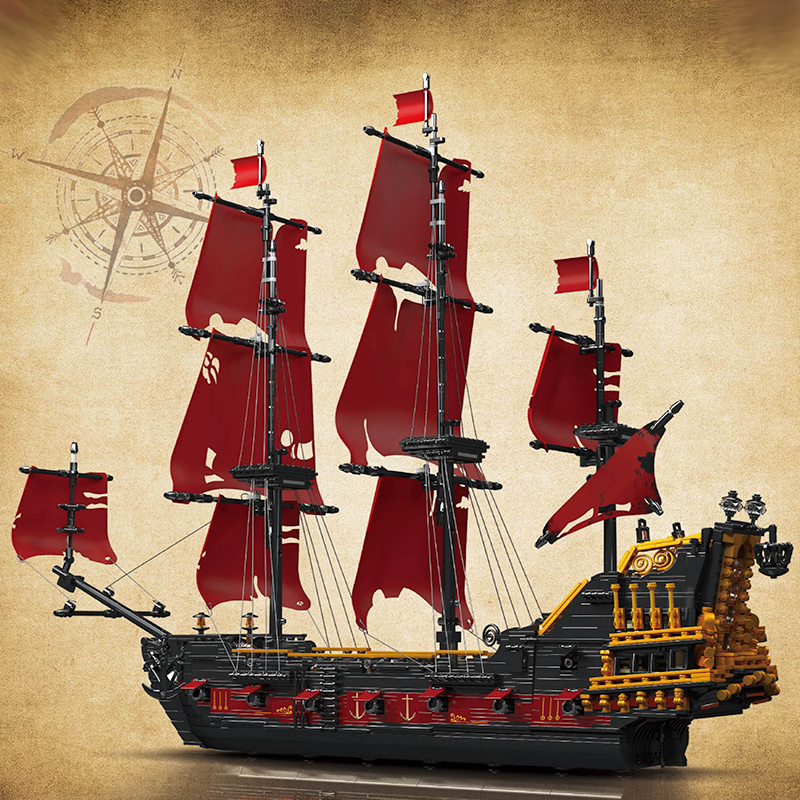 13109 Queen Anne’s Revenge 18th Century Pirate Ship 3251pcs