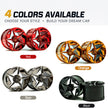 GULY 3# Wheel Rims, 6.6cm OD 4.4cm Width, 1:8 Scale Building Block Rims, Compatible with Technic 42115 42083 Car Model, MOC Replacement Parts, 5 Colors Available, Rims Only or Rims with Tires Option